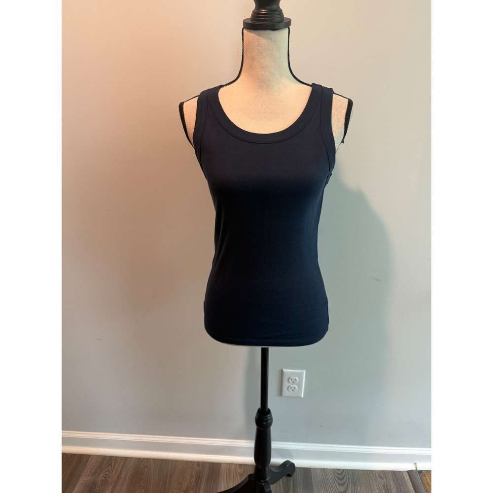 J.Crew Perfect Fit Tank Top Navy Blue Scoop Neck Women's size Small NWT